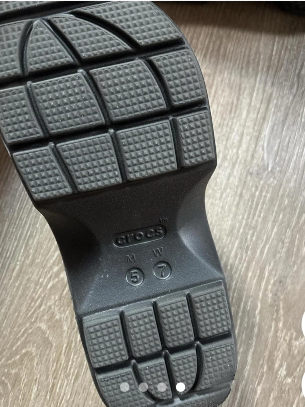 CROCS Platform Slide Sandals in Black
